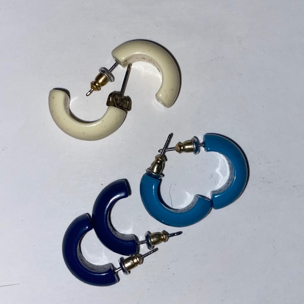 3 sets of earrings